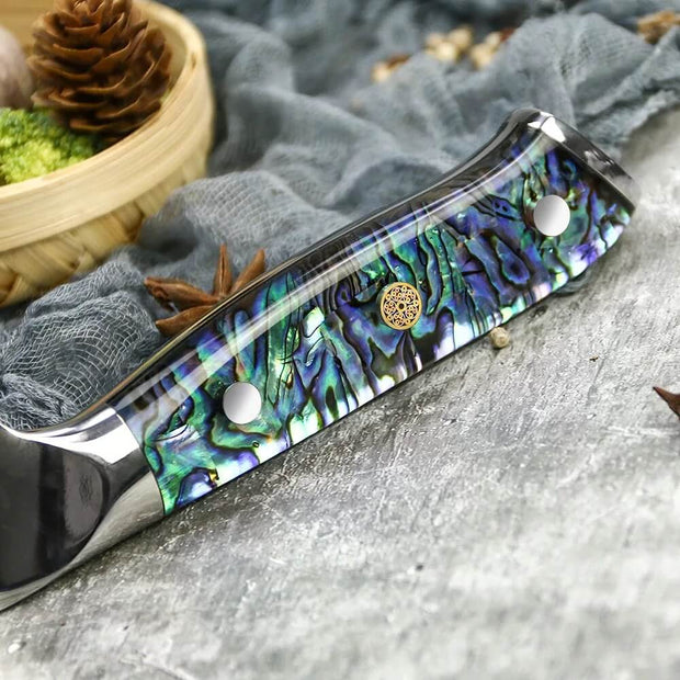 8-inch Damascus Steel Kitchen Knife Grip