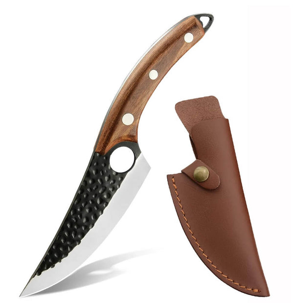 Carbon Steel Hunters Serbian Chef Knife