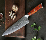 Damascus 8 inch Sharp VG 10 Chef Knife