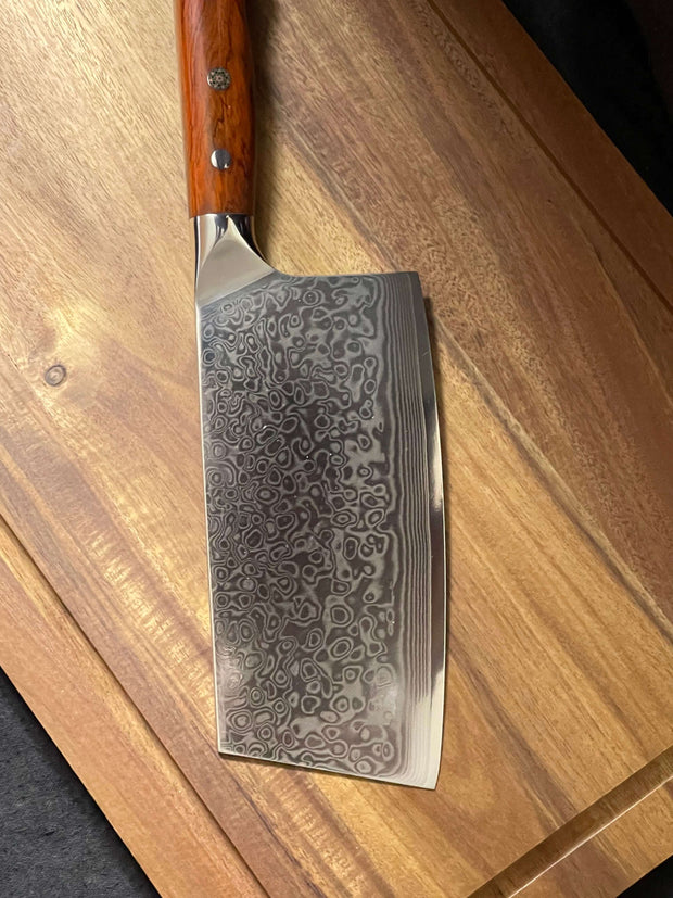 Durable Damascus Steel Meat Cleaver
