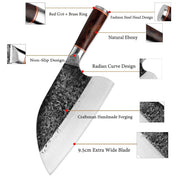 Heavy Duty Carbon Steel Chinese Cleaver for Meat