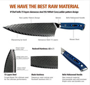 Japanese Style 8-inch Damascus Chef Knife