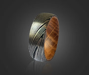 Men's Damascus Steel Wedding Ring