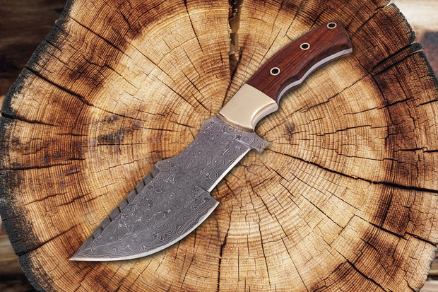 Damascus Tracker Knife Camping Hunting Knife