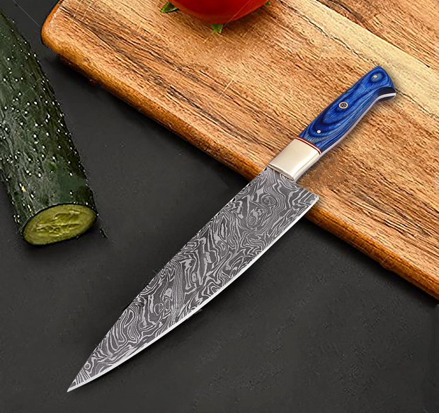 8-inch Damascus Chef Knife Damascus Steel Kitchen Knife Handmade Pro Chefs Knife