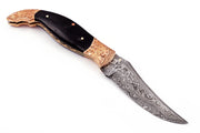 Damascus Pocket Knife 8” HANDMADE Folding Knife
